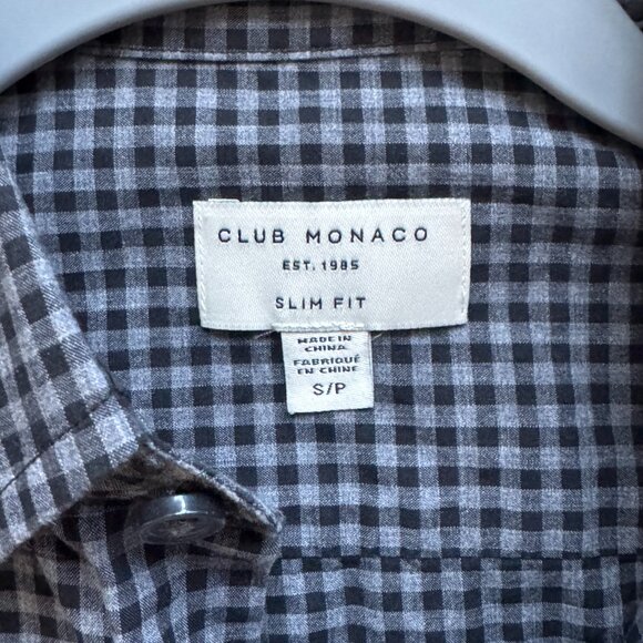 Club Monaco Men's Casual Dress Shirt - Slim Fit - Small - 100% Cotton - Picture 2 of 5
